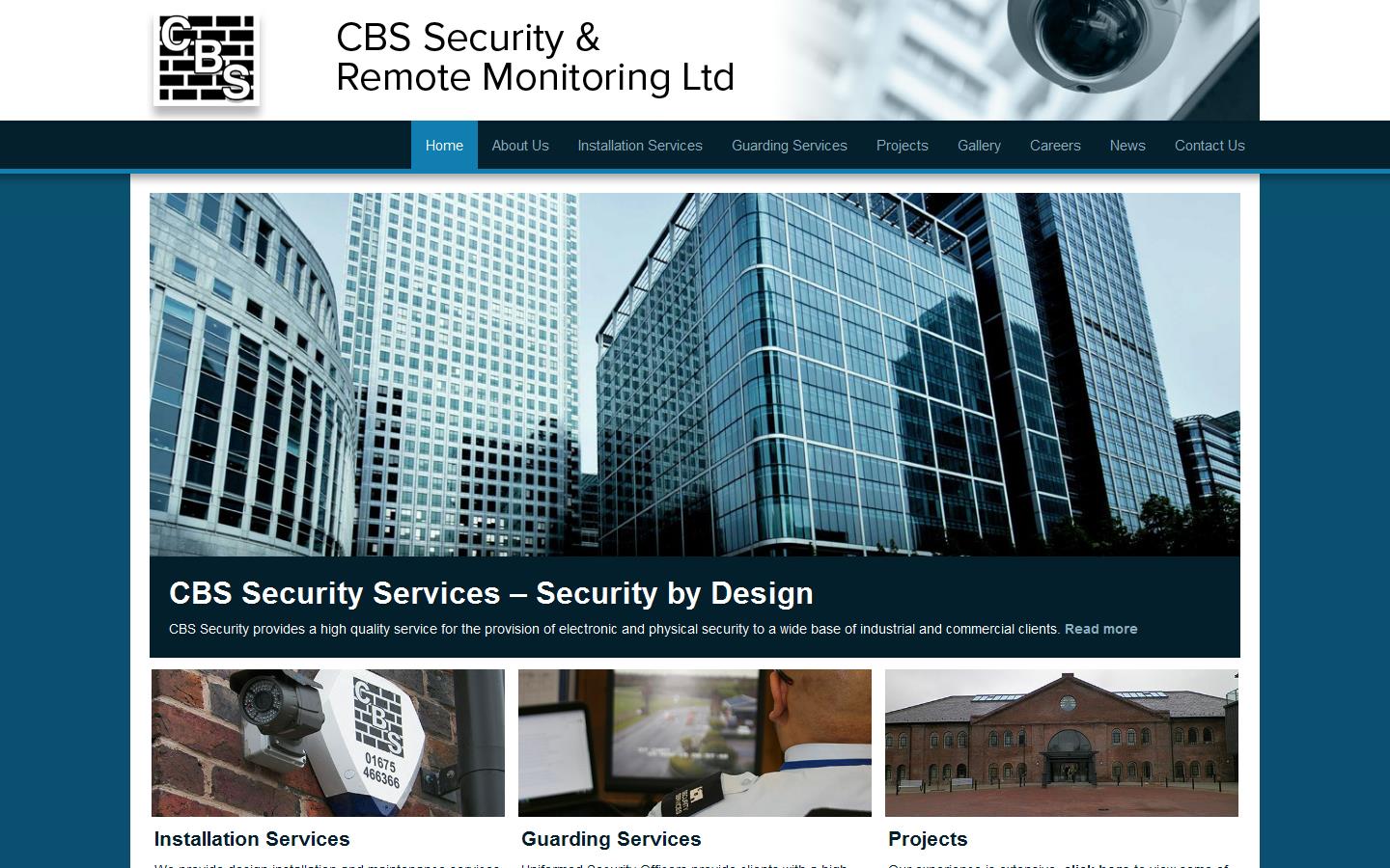 CBS Security & Remote Monitoring Ltd Website