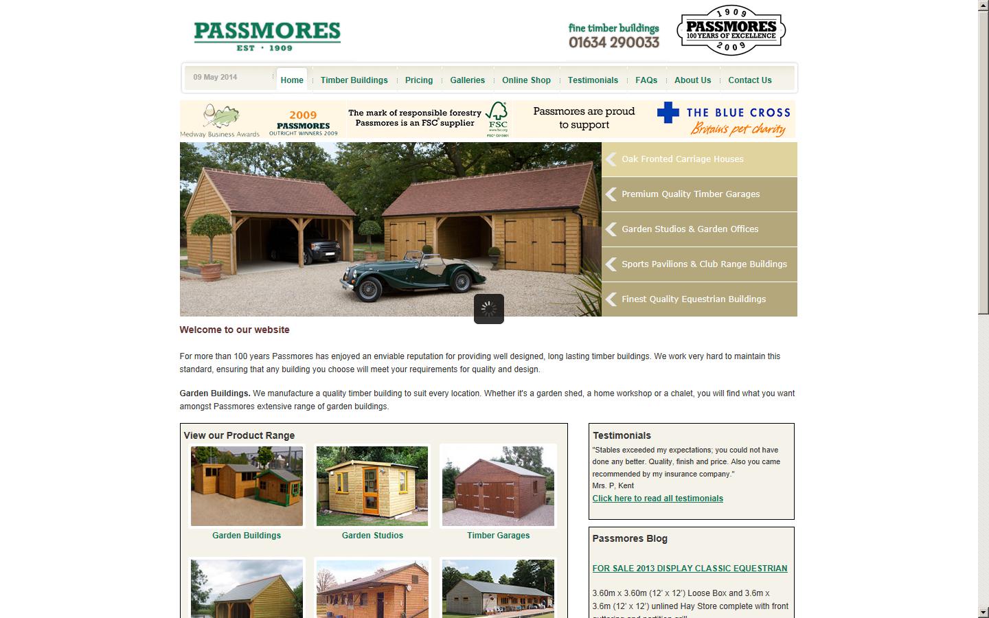 Passmores Portable Buildings (Holdings) Ltd Website