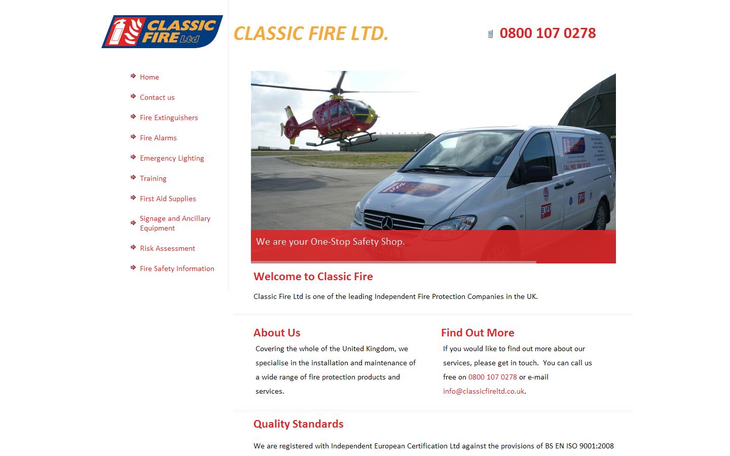 Classic Fire Ltd Website