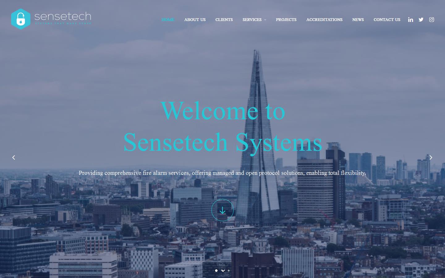 Sensetech Systems Website