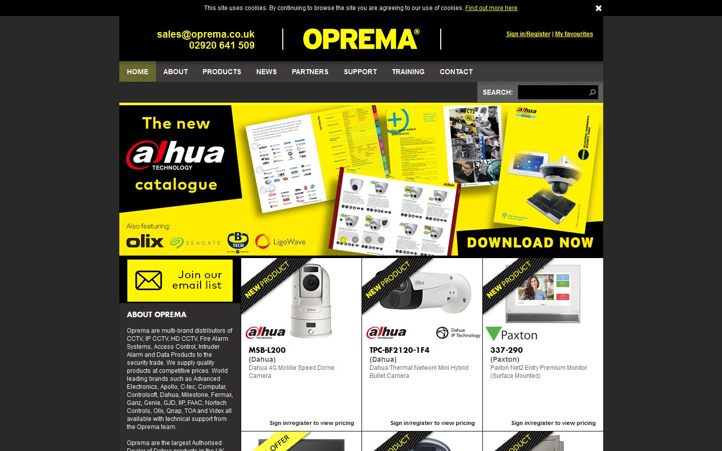 Oprema Website