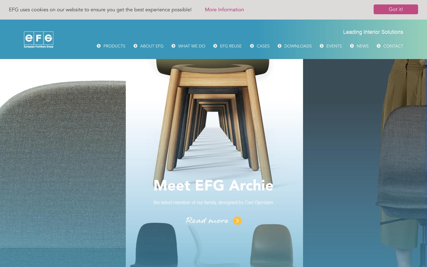 European Furniture Group Website