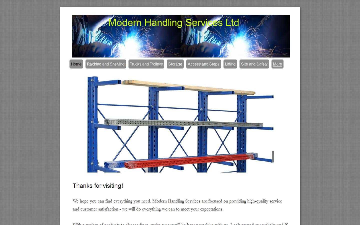 Modern Handling Services Ltd Website