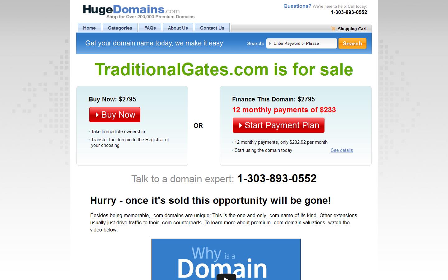 Traditional Gates Website