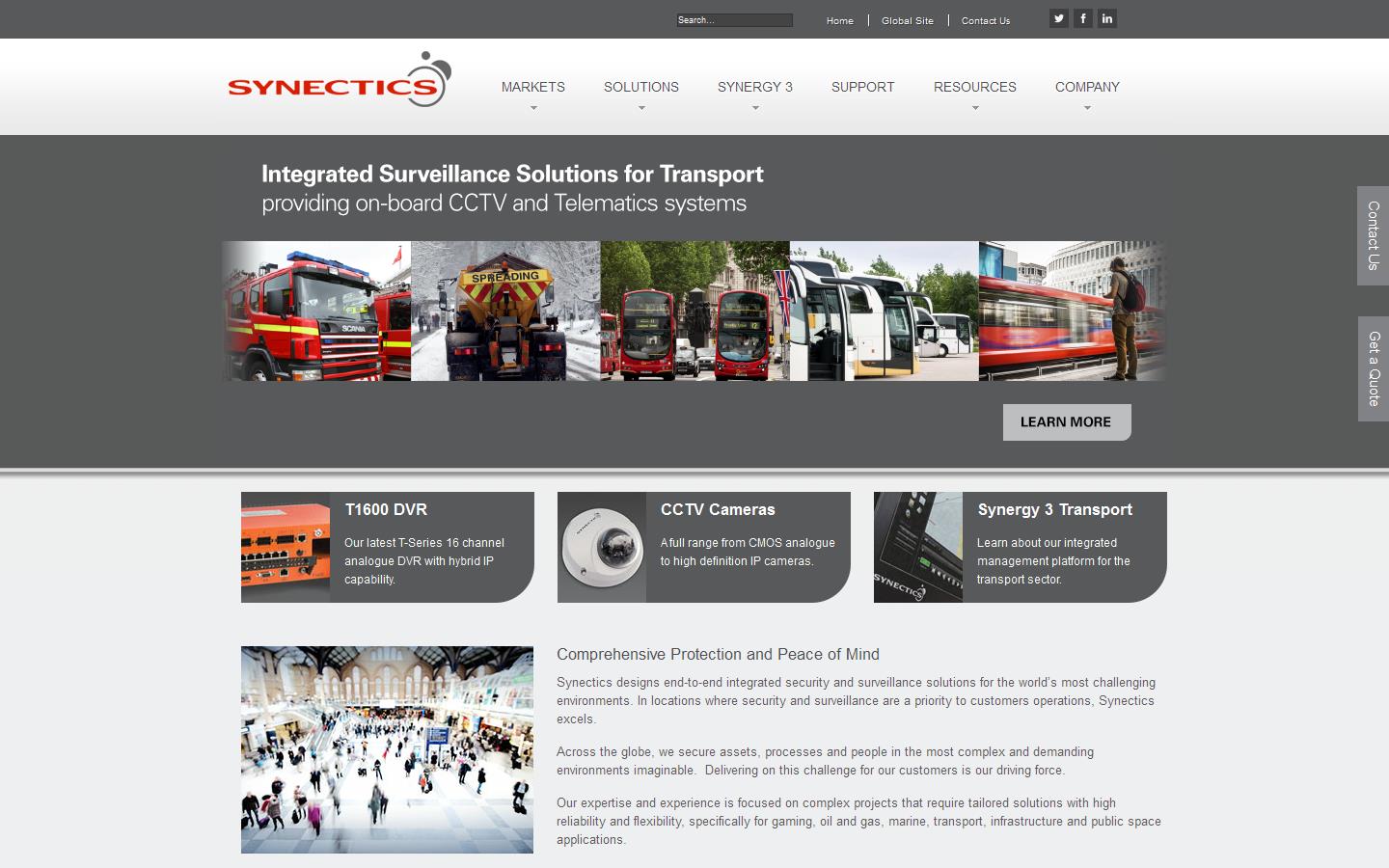 Synectics Security Website