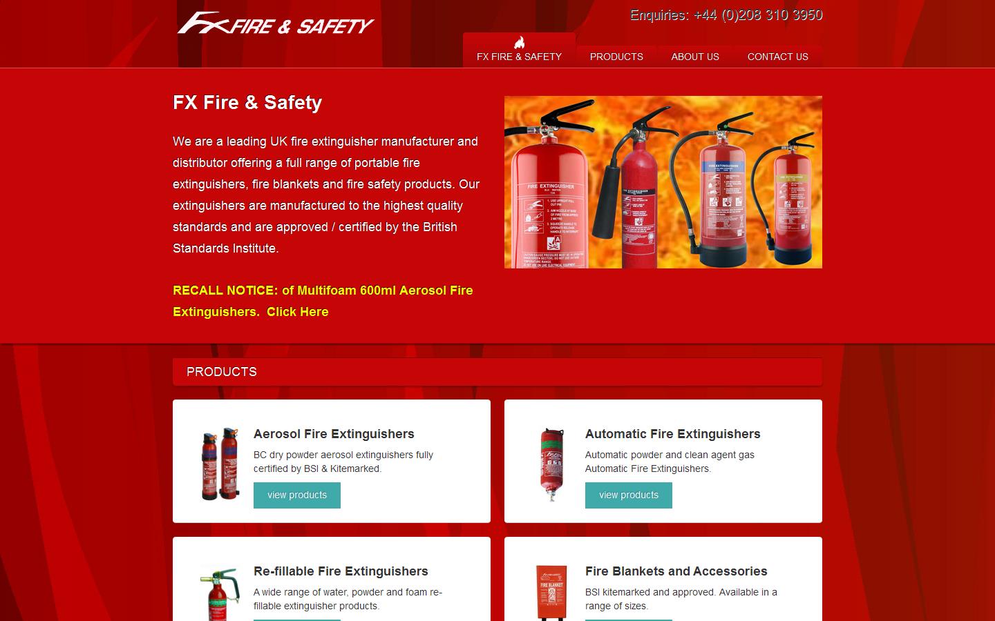 FX Fire & Safety Website