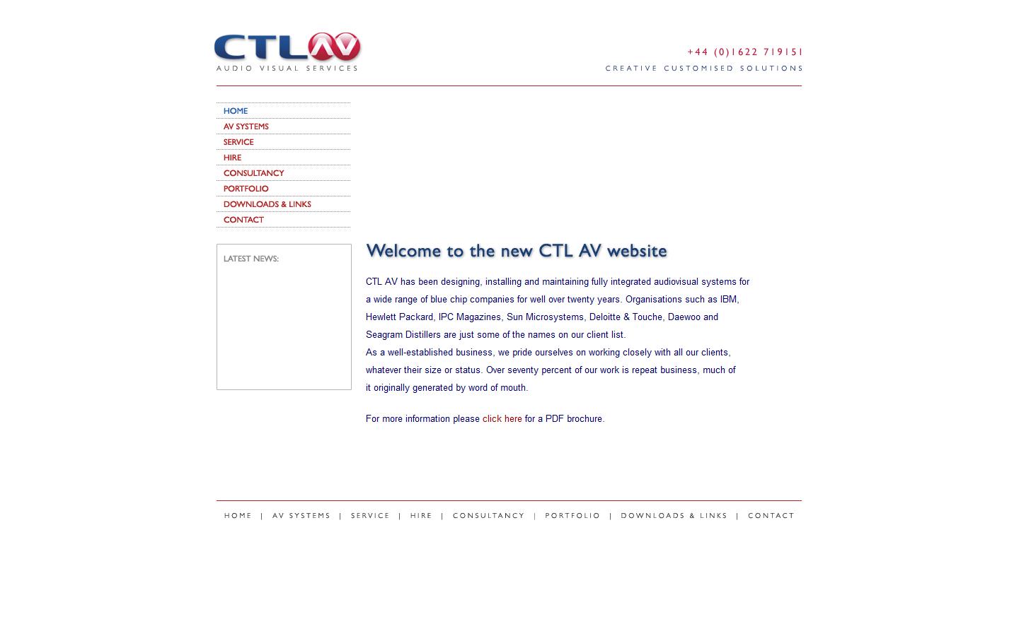 CTL Audiovisual Services Ltd Website