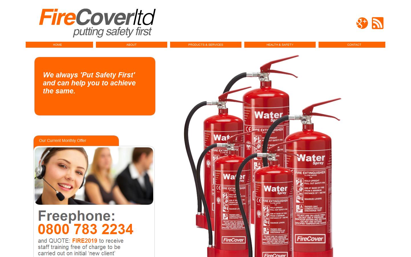 Fire Cover Ltd Website