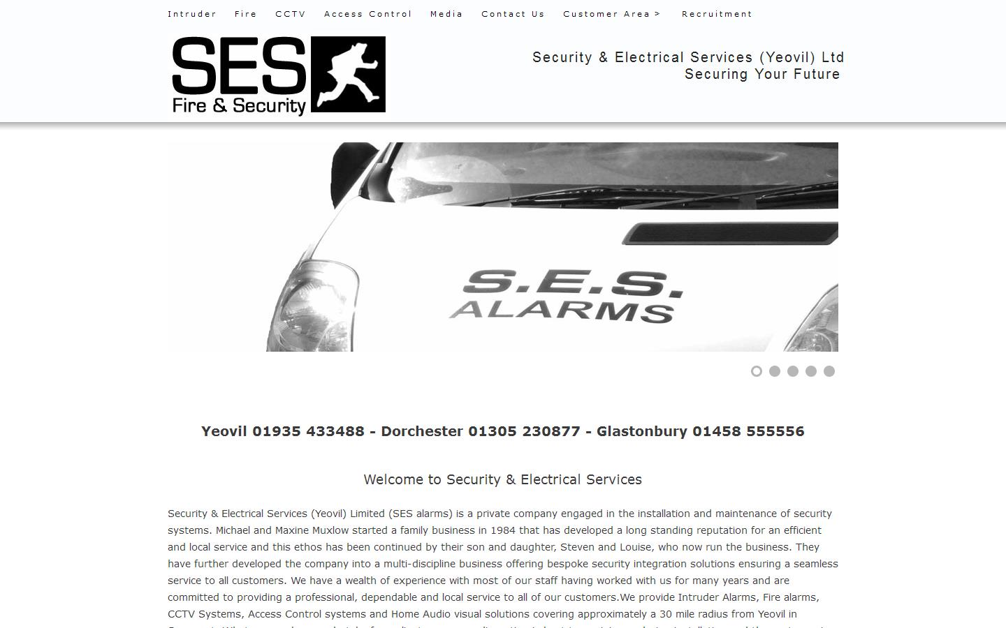 S E S Fire & Security Website