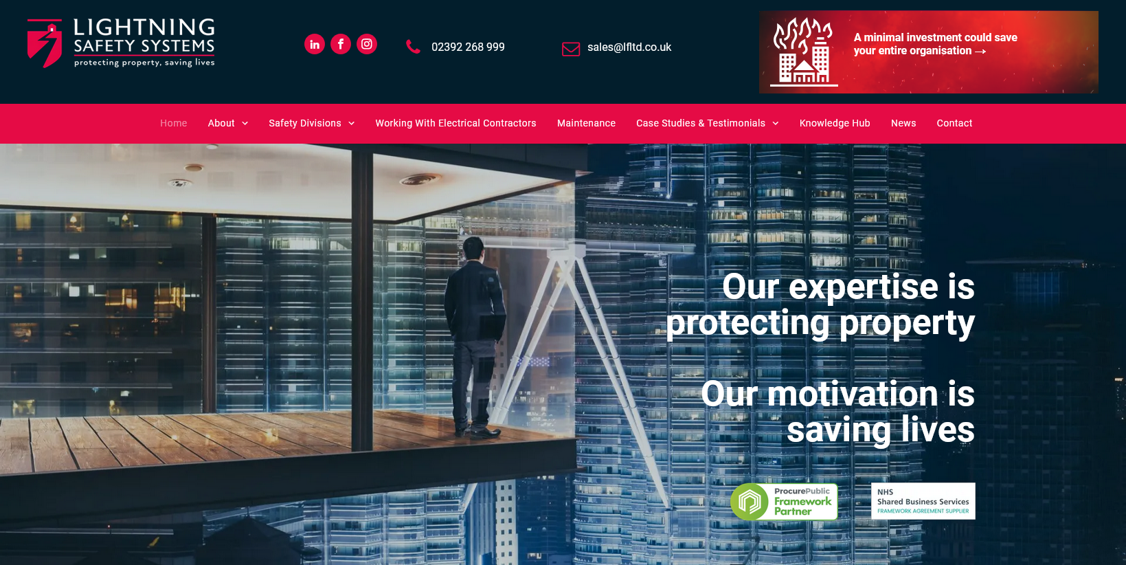 Lightning Fire Safety Systems Ltd Website