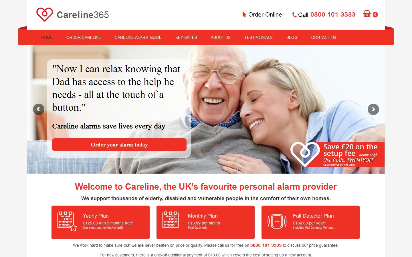 Careline 365 Website