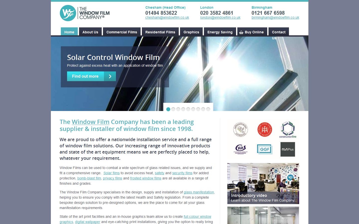 The Window Film Co UK Ltd Website