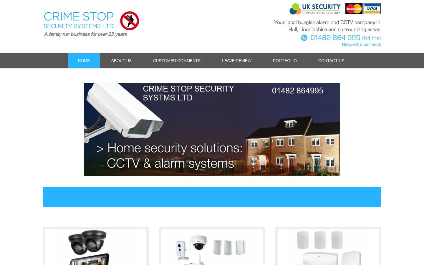 Crime Stop Security Systems Ltd Website