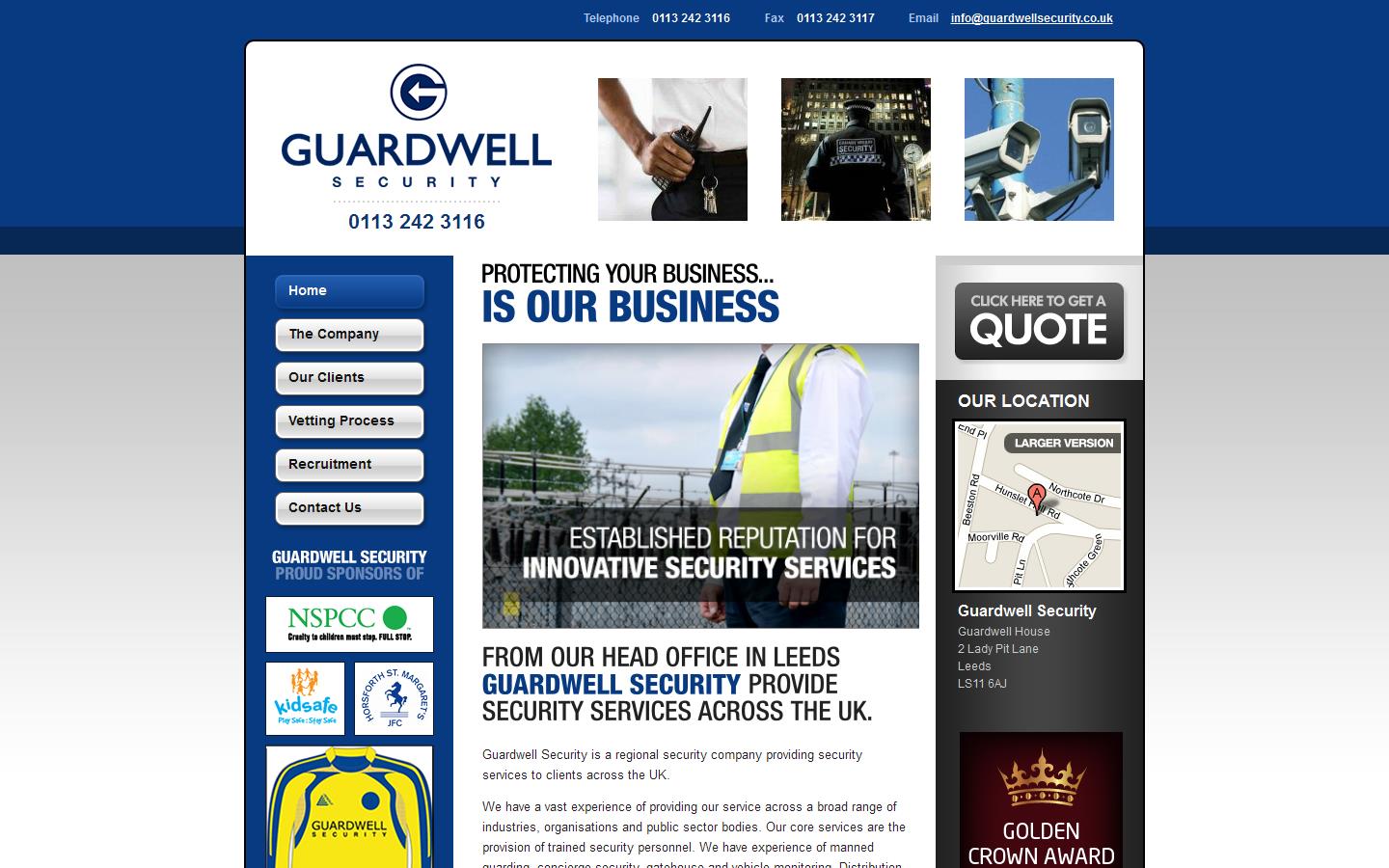 Guardwell Security Website