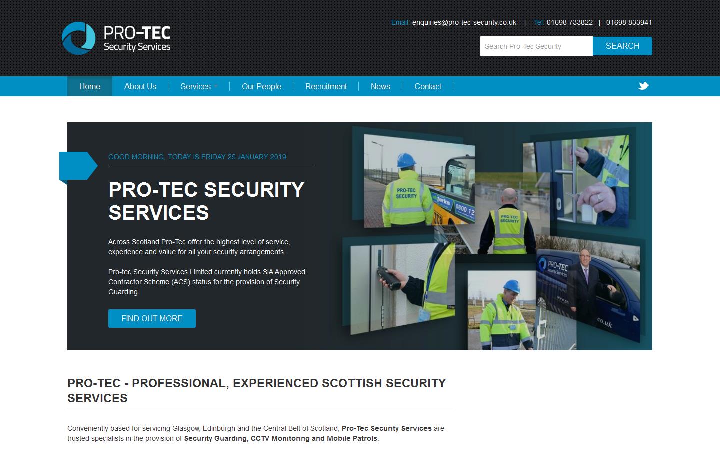 Pro-tec Security Services Ltd Website