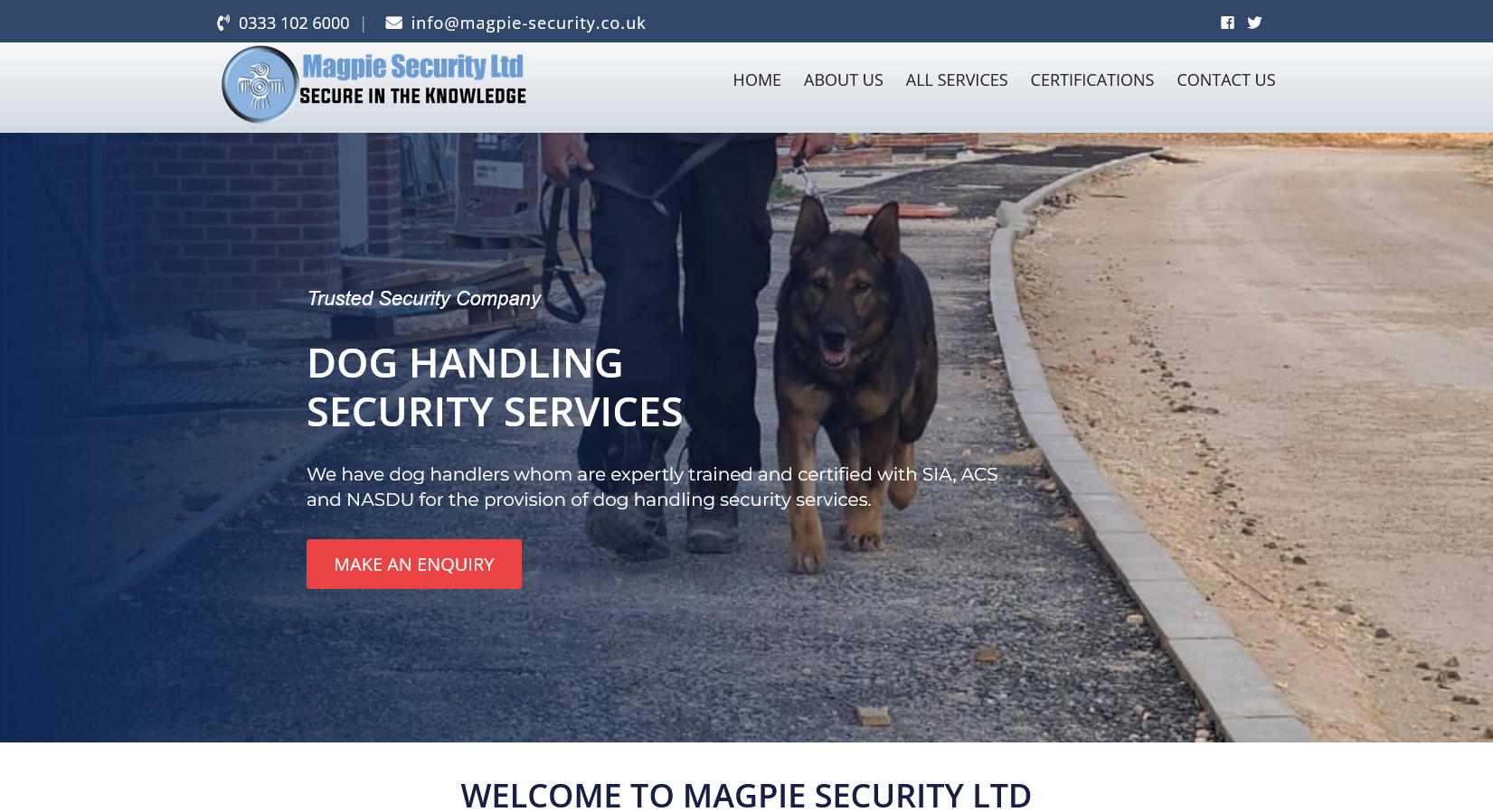 Magpie Security Ltd Website