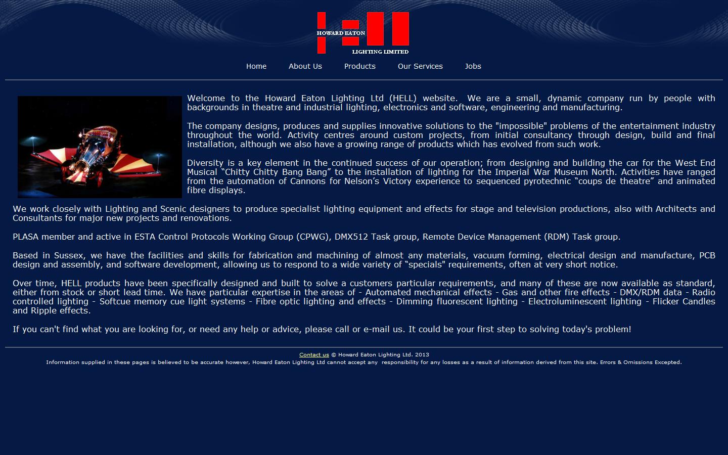 Howard Eaton Lighting Ltd Website