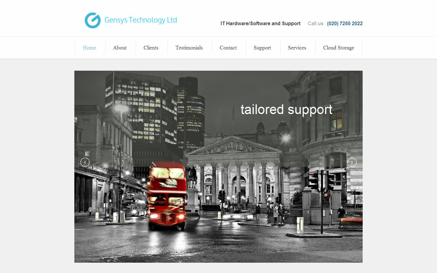 Gensys Technology Ltd Website