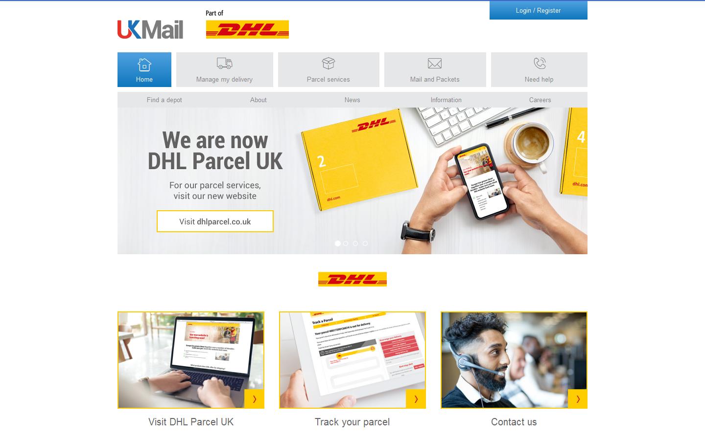 UK Mail Website