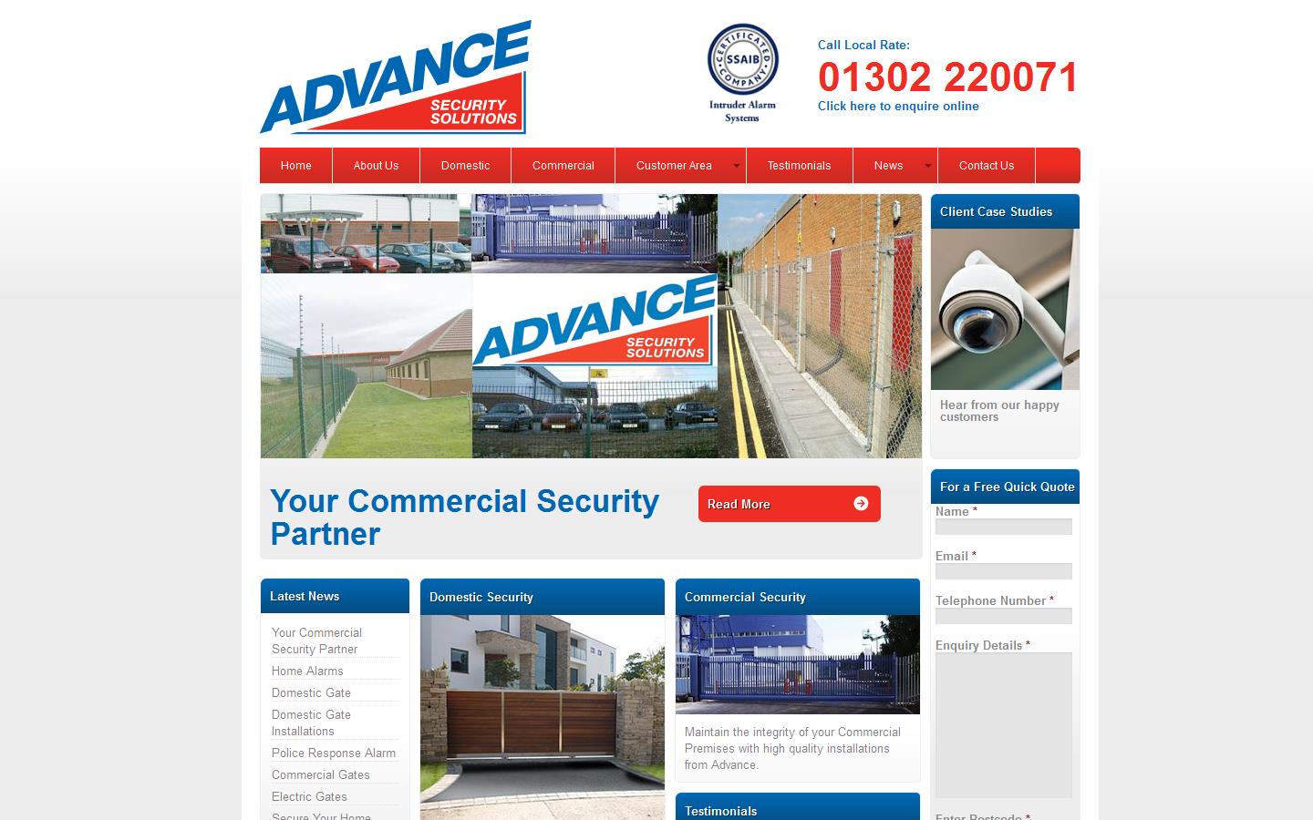 Advance Security Solutions Website