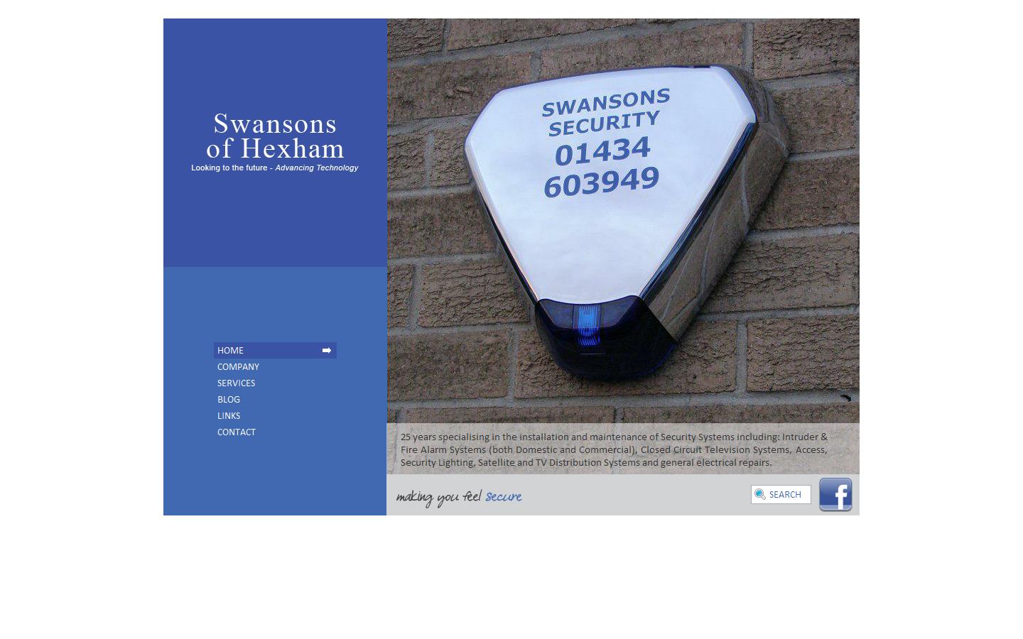 Swansons of Hexham Website