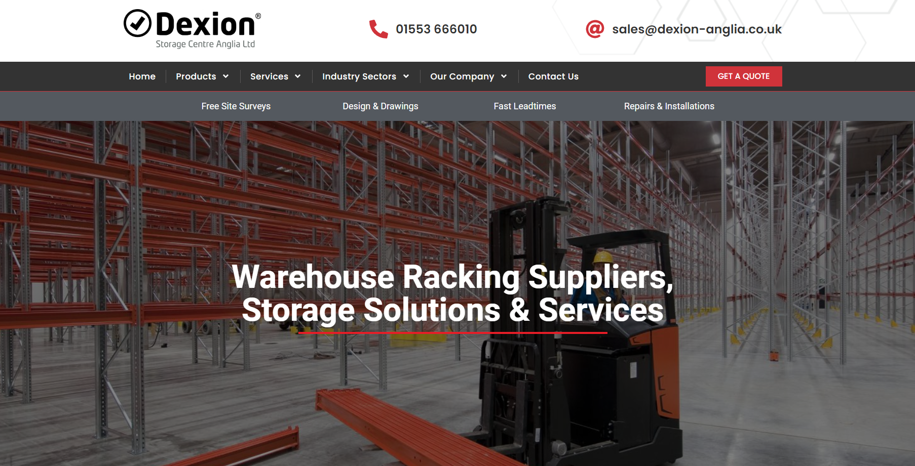 Dexion Anglia Ltd Website