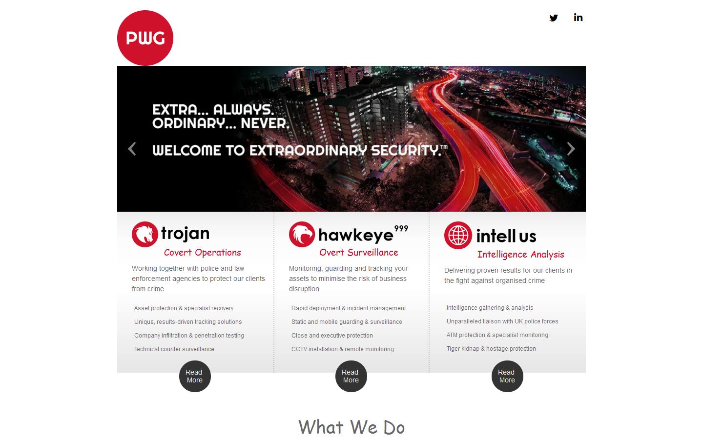 P W G Website