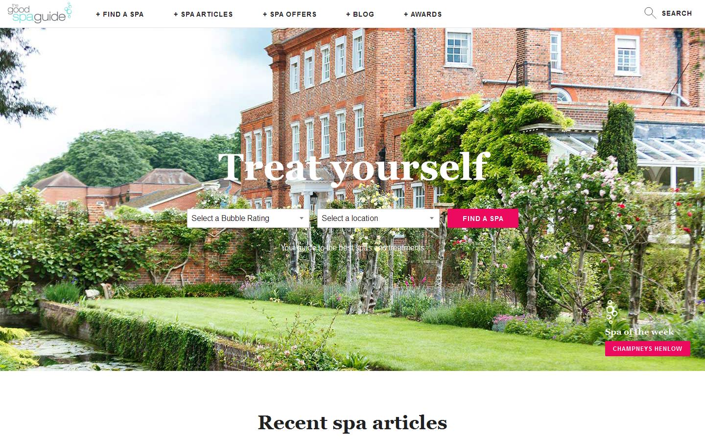 Good Spa Guide Website