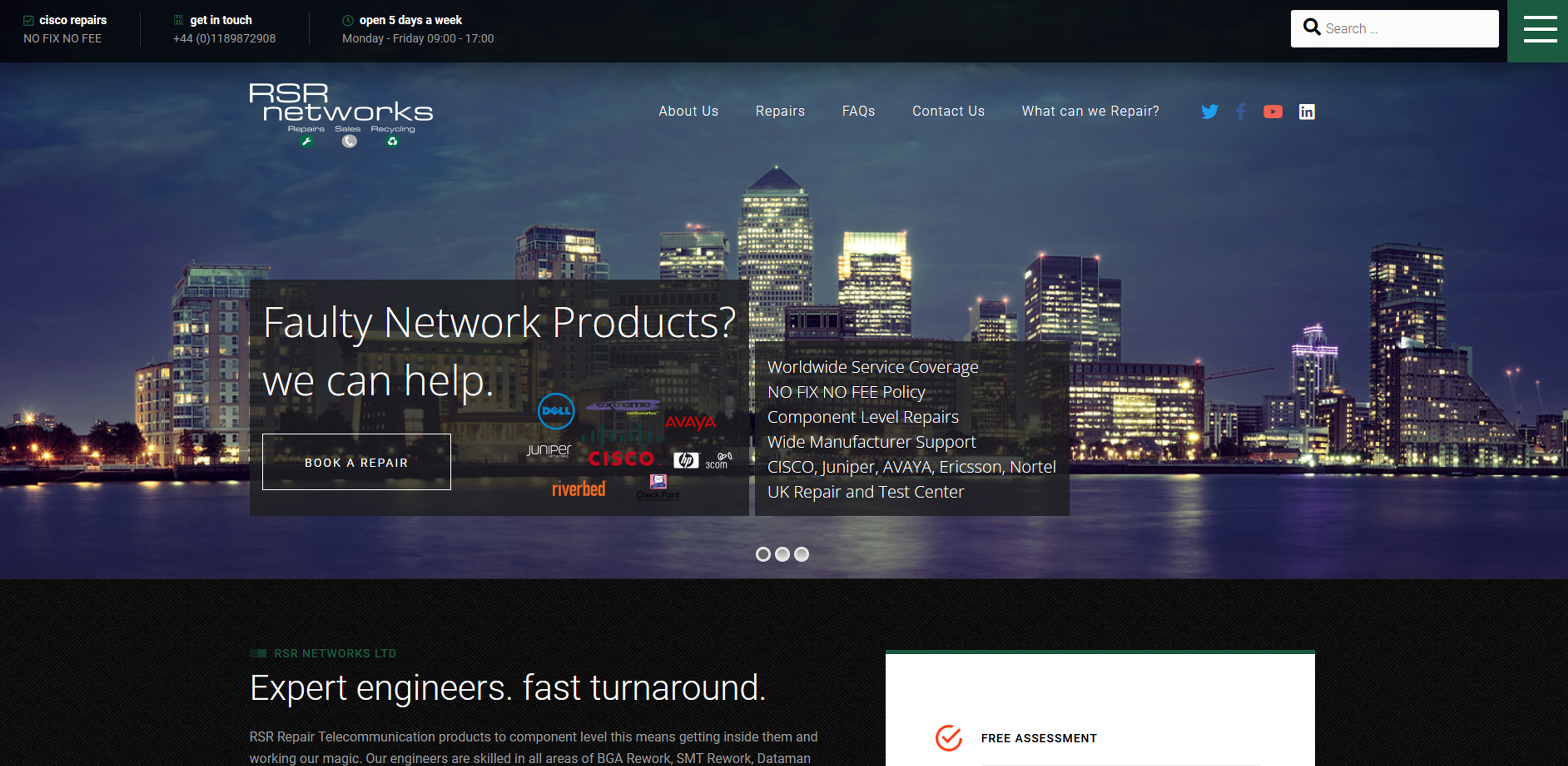 RSR Networks Ltd Website