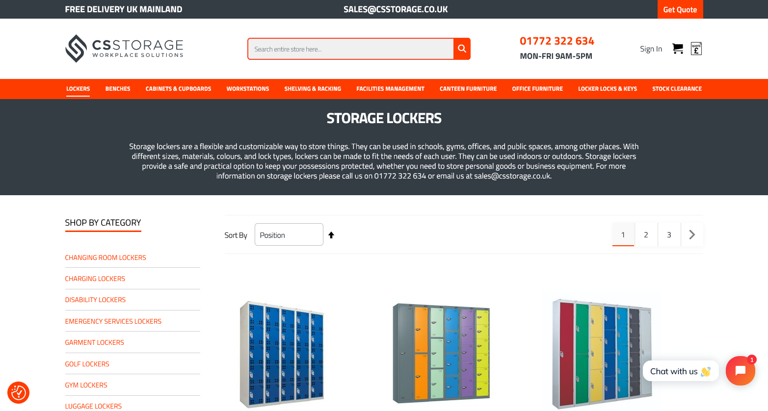 CS Storage Website