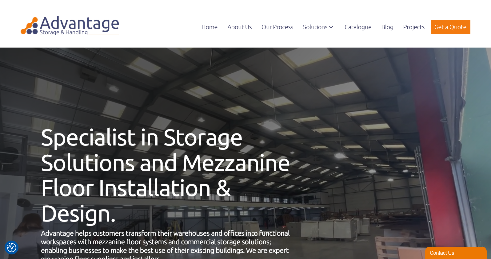 Advantage Storage & Handling Ltd Website