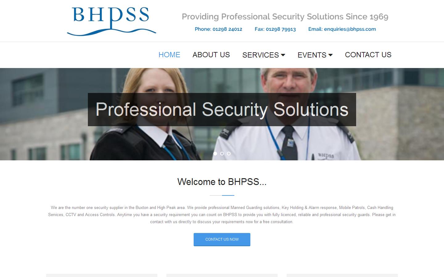 BHPSS Ltd Website