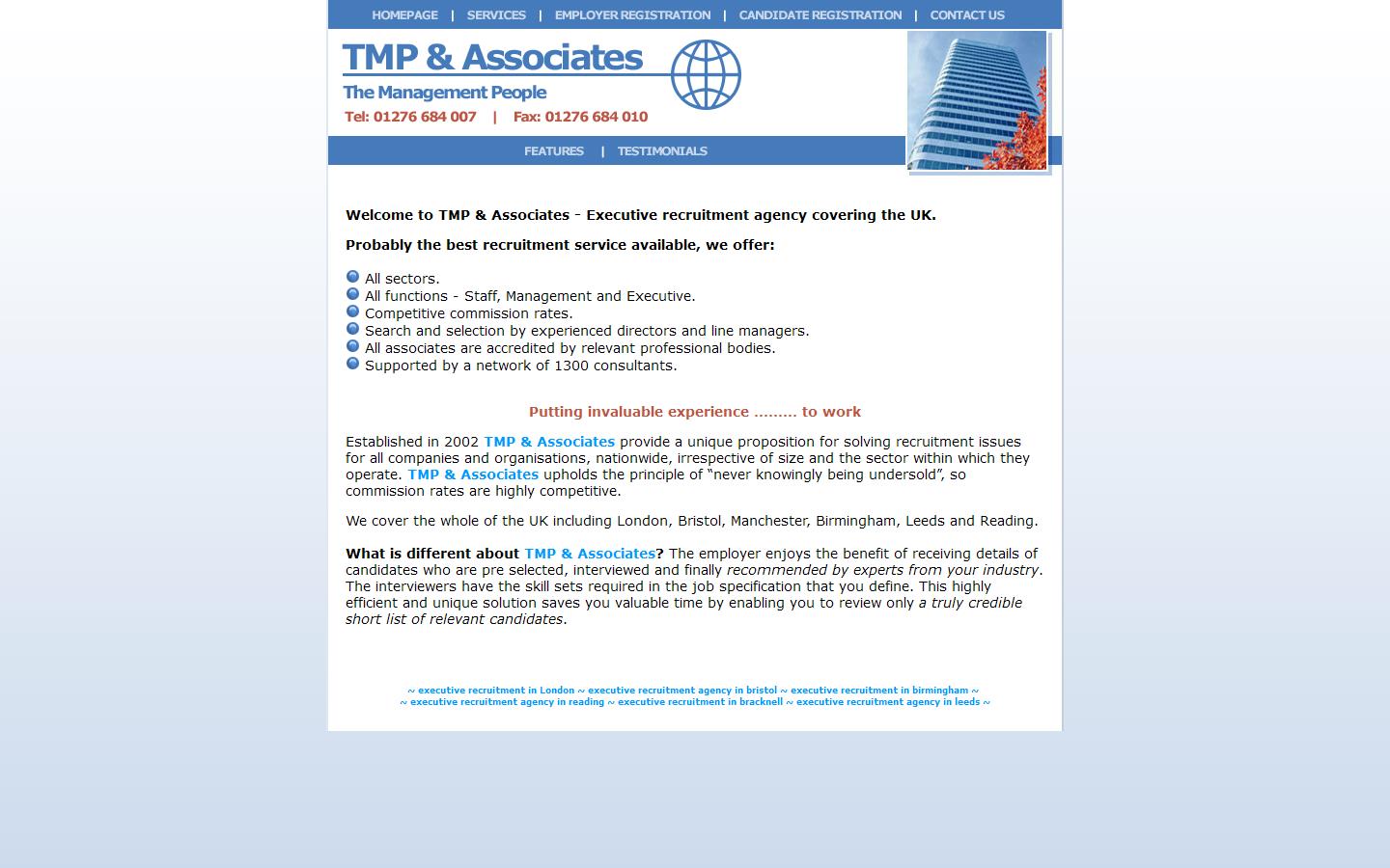 TMP & Associates Ltd Website