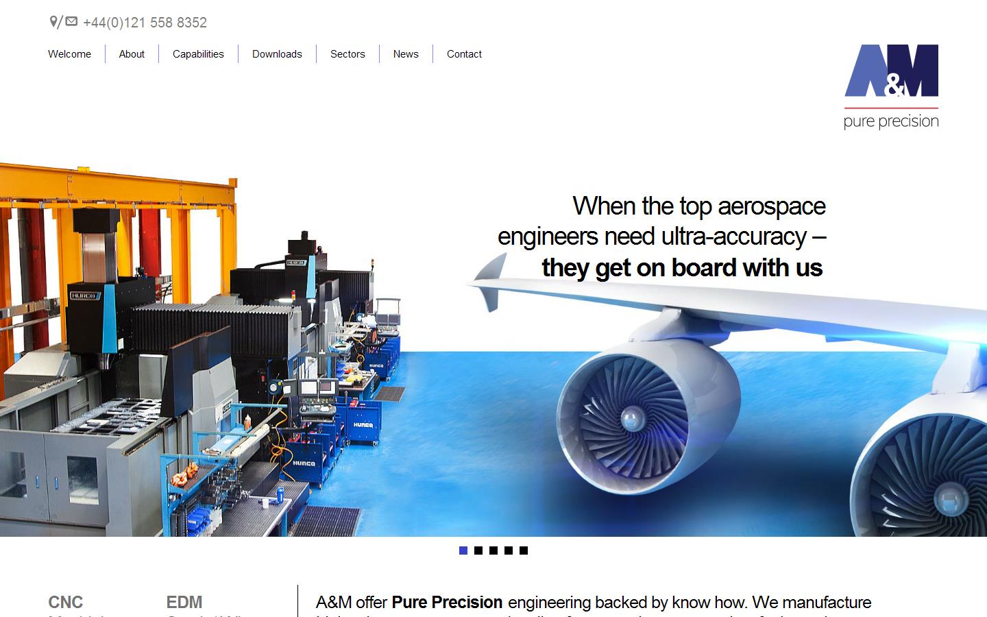 A & M E D M Ltd Website