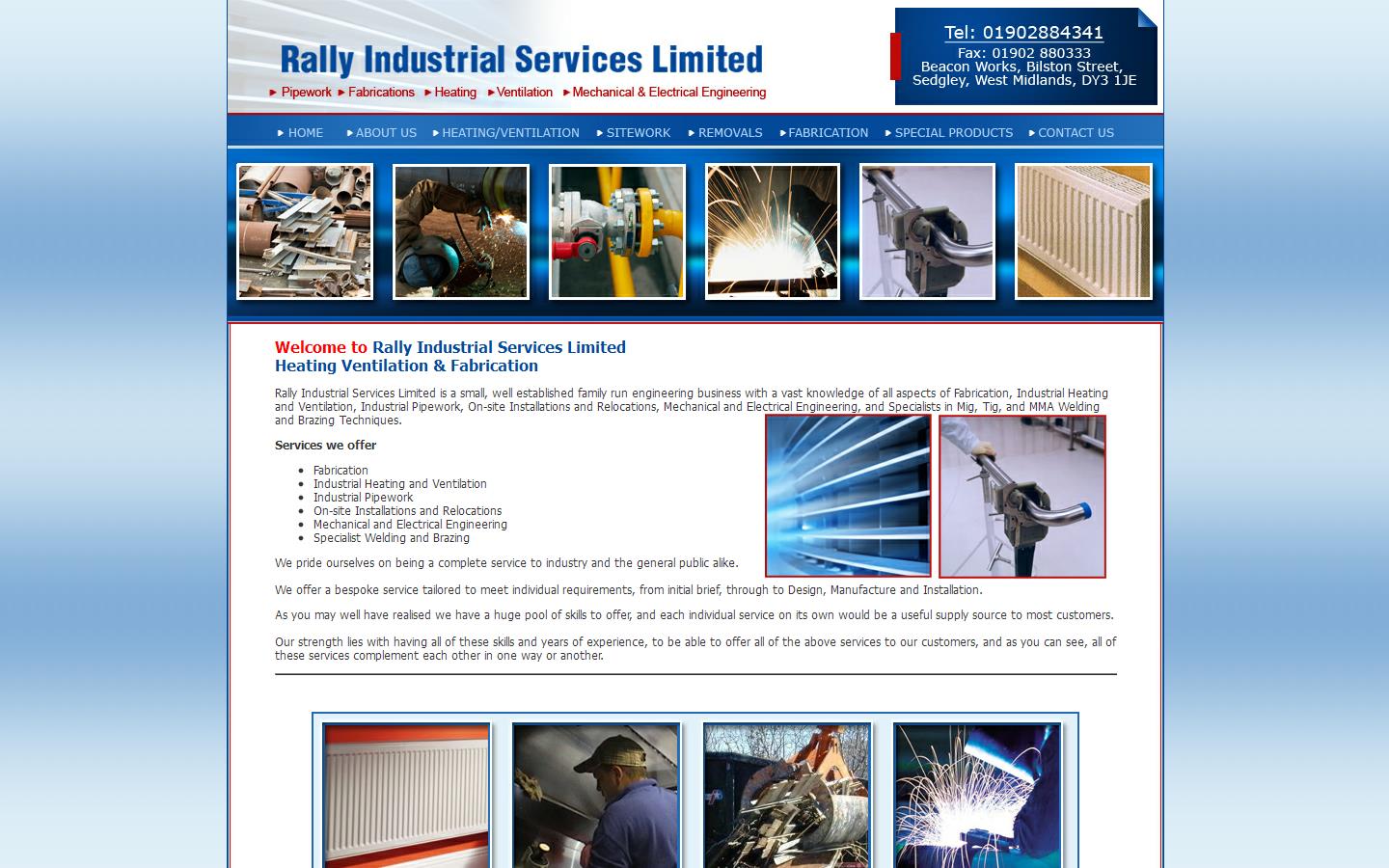 Rally Industrial Services Ltd Website