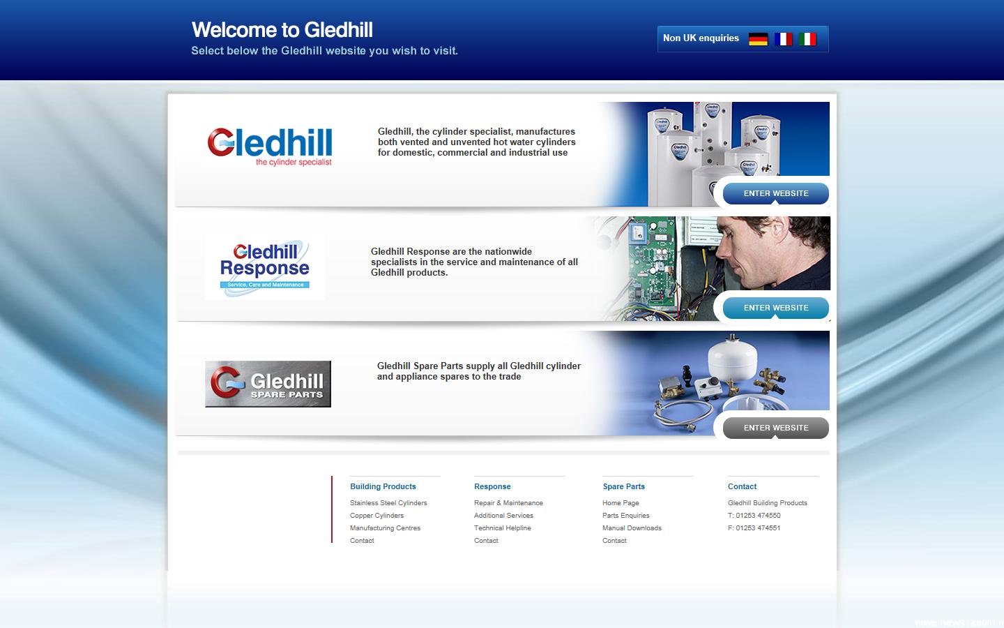 Gledhill Water Storage Ltd Website