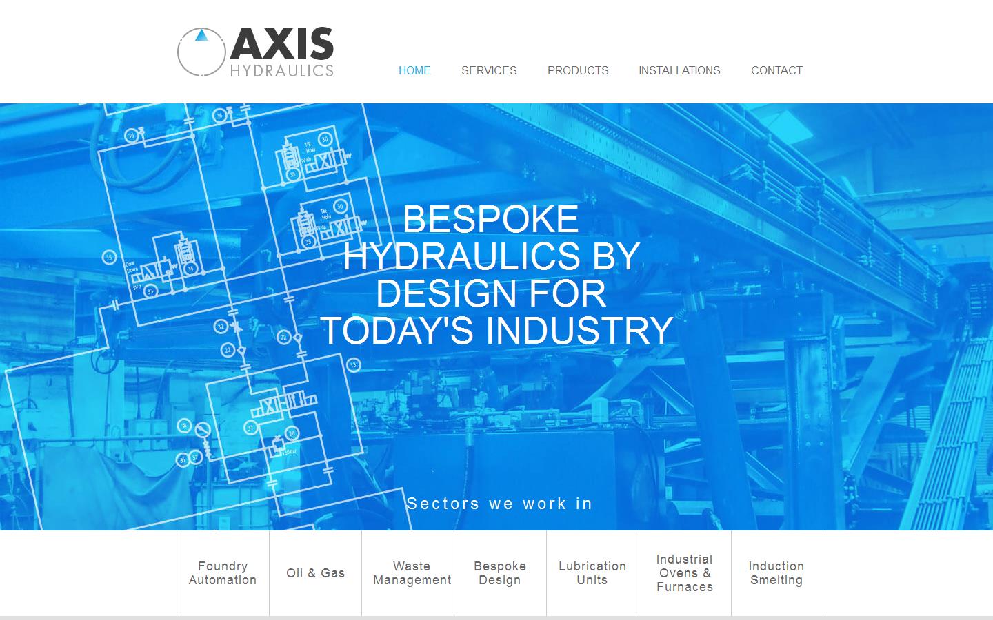 Axis Hydraulics Ltd Website