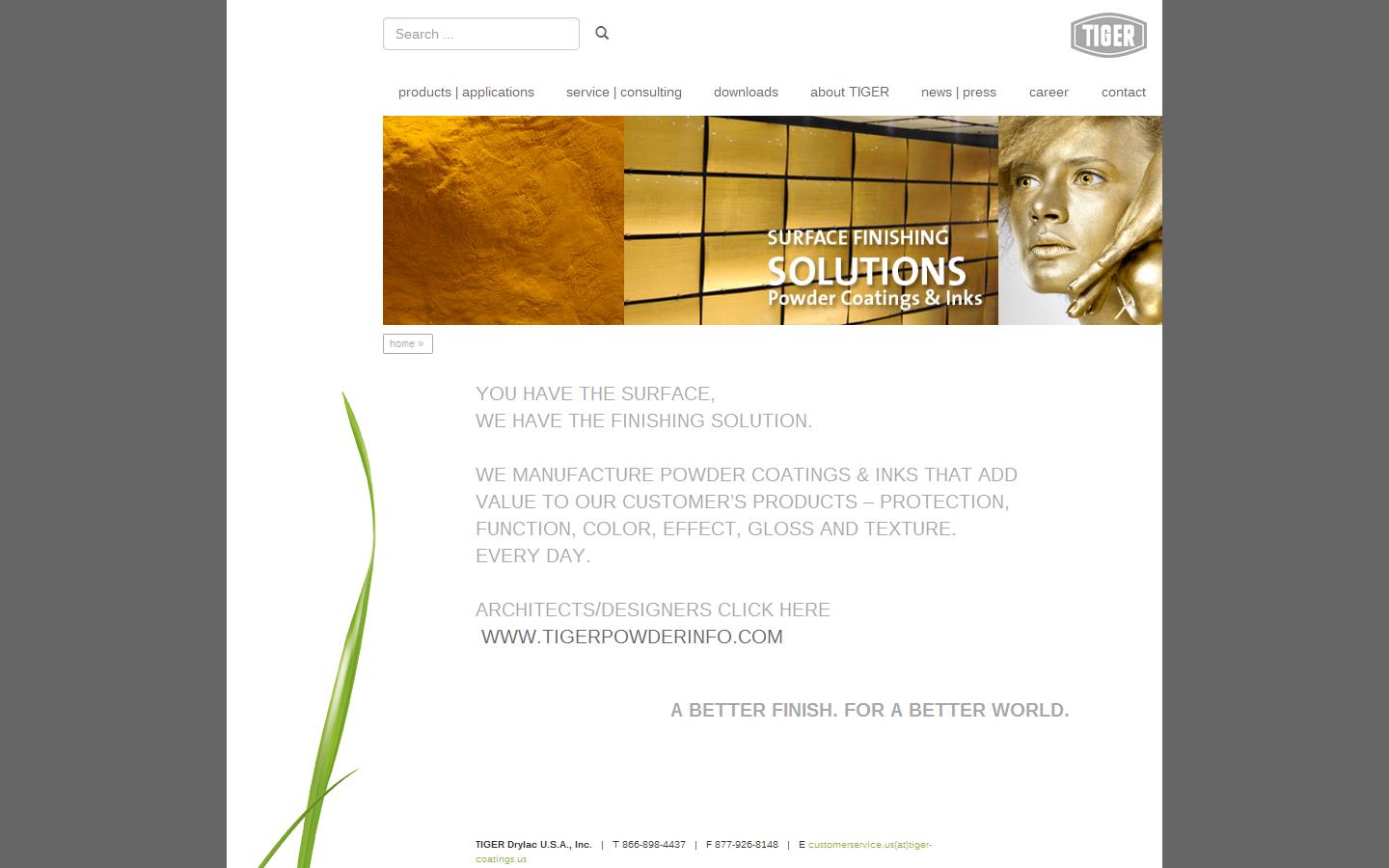 Tiger Coatings UK Ltd Website