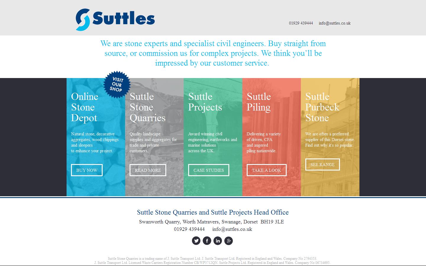 Suttle Stone Quarries Website