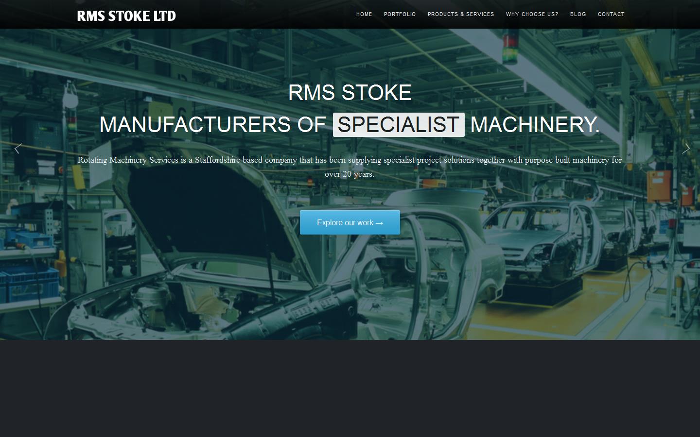 Rotating Machinery Services Website