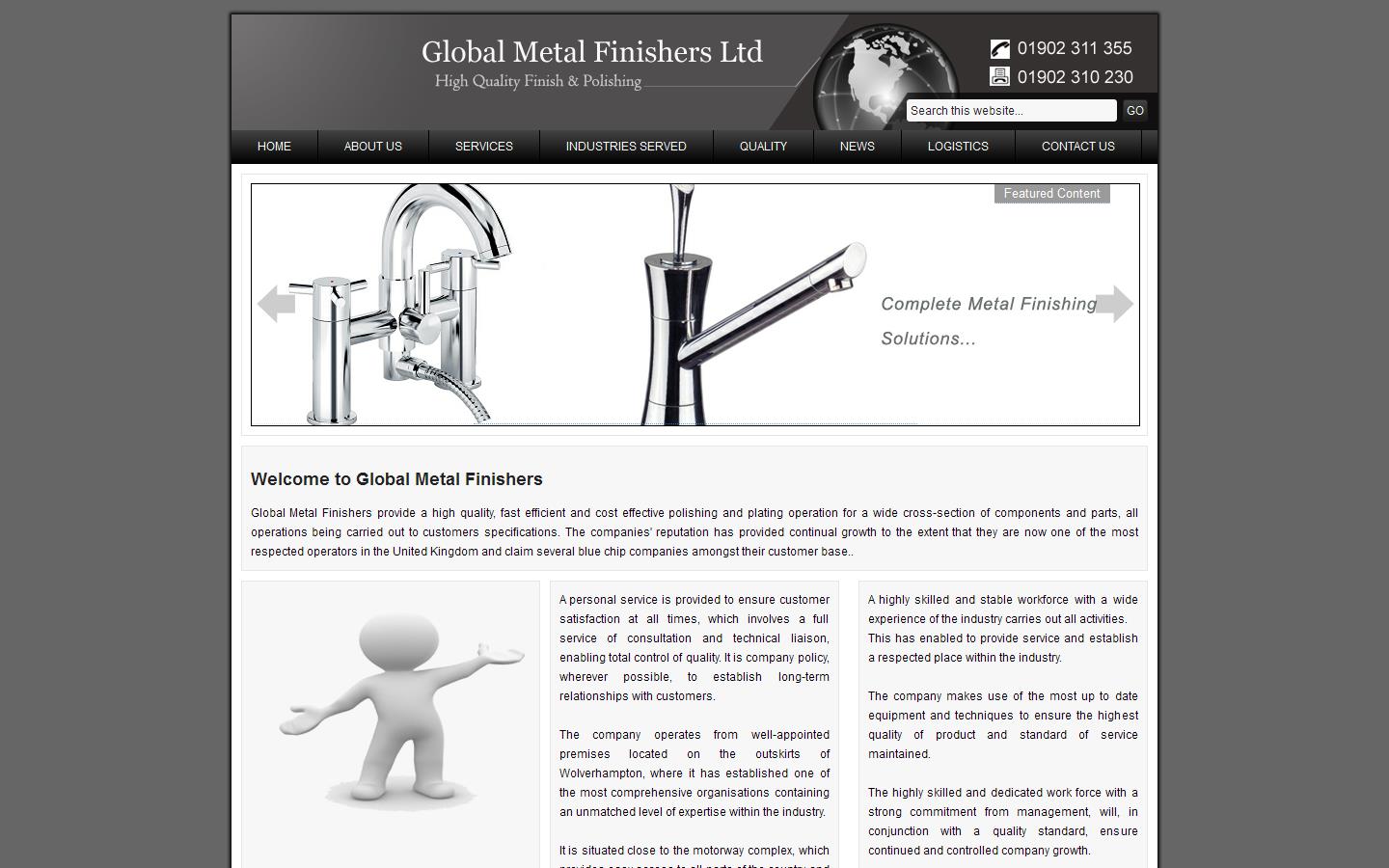 Global Metal Finishers Website