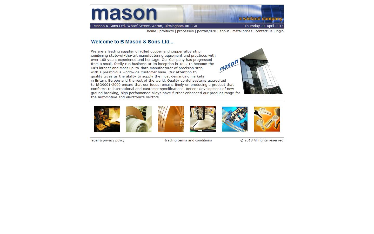 B. Mason & Sons Ltd Website