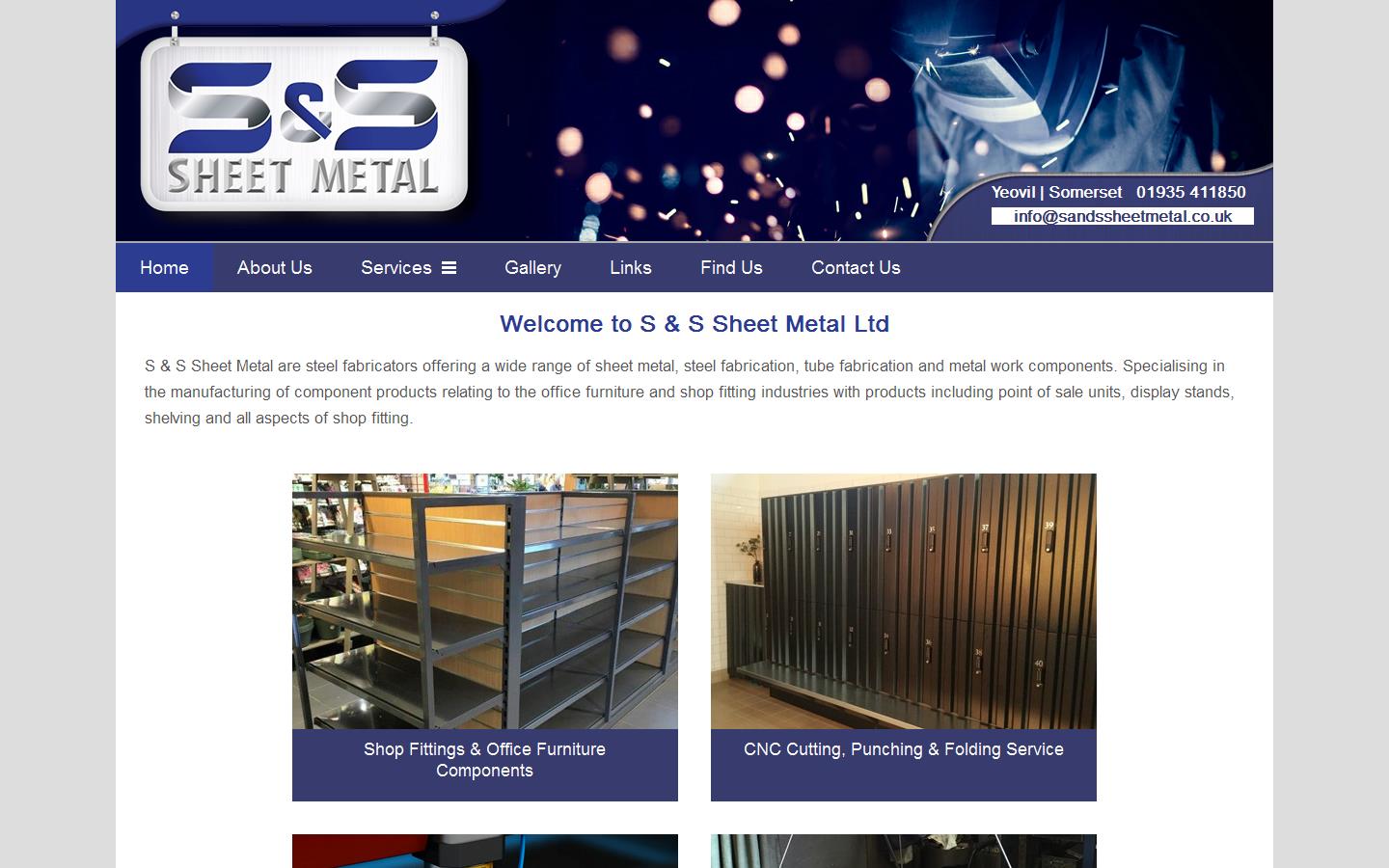 S & S Sheet Metal Ltd Website