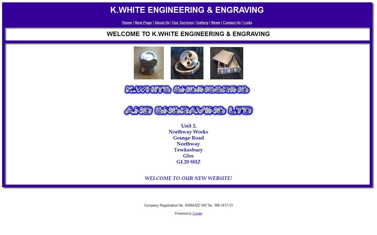 K White Engineering & Engraving Website