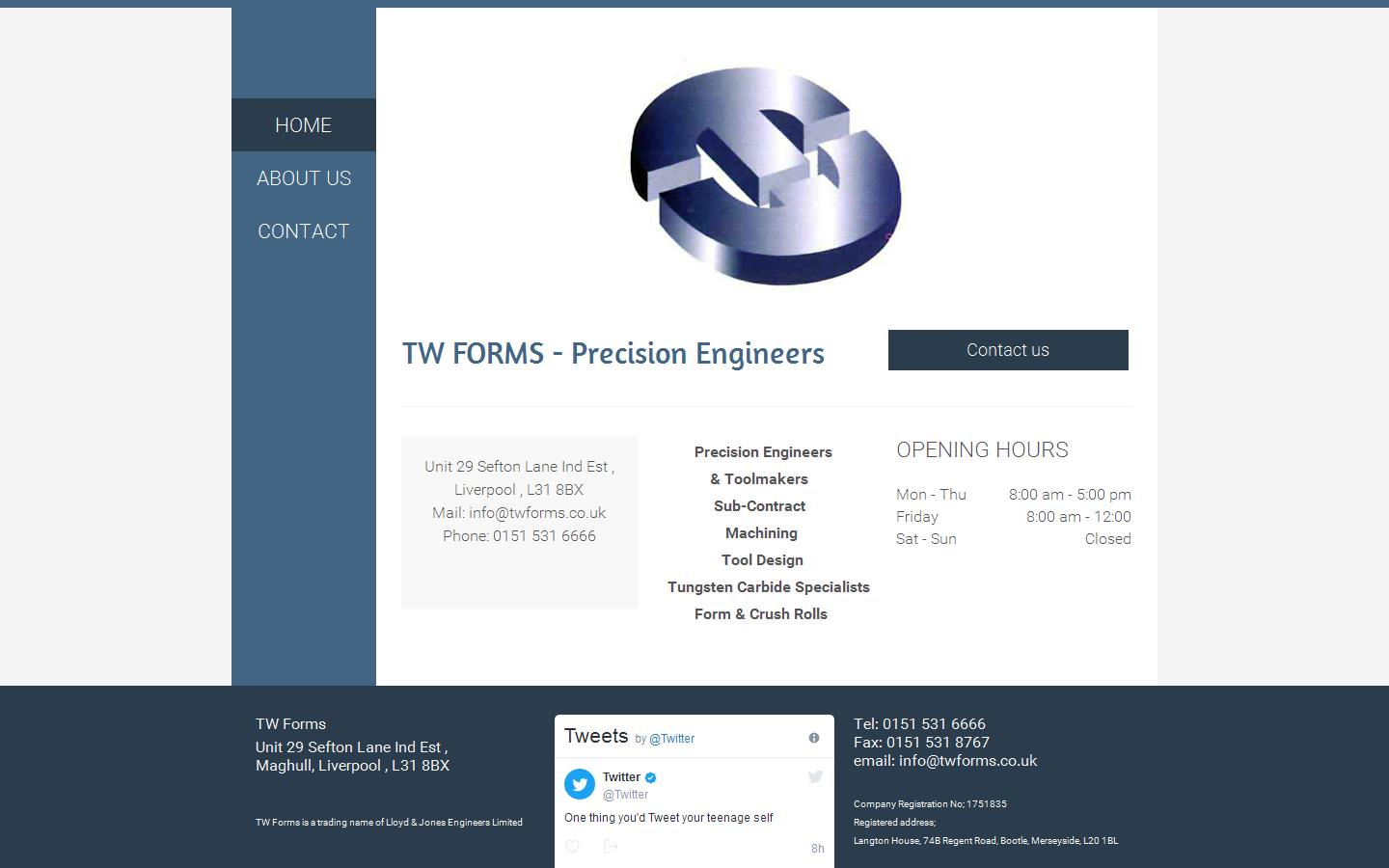 T W Forms Website