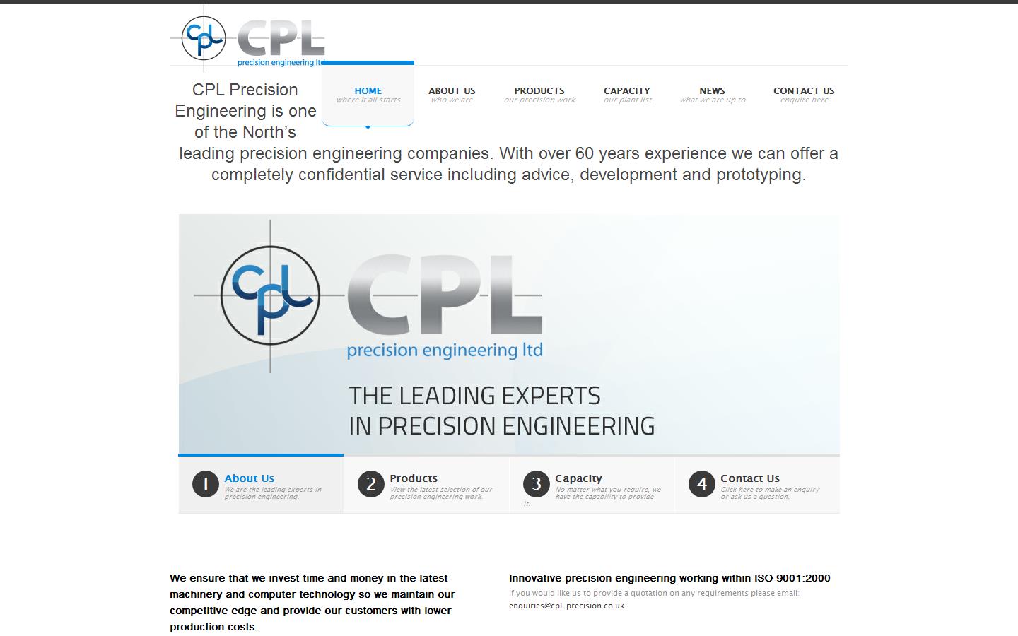 C P L Precision Engineering Website