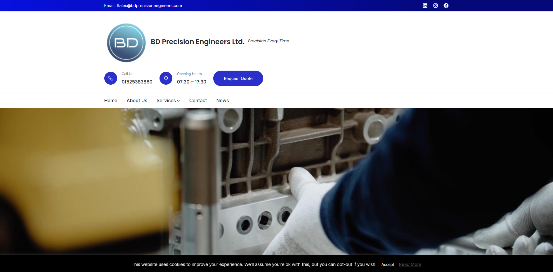 B D Precision Engineers Ltd Website