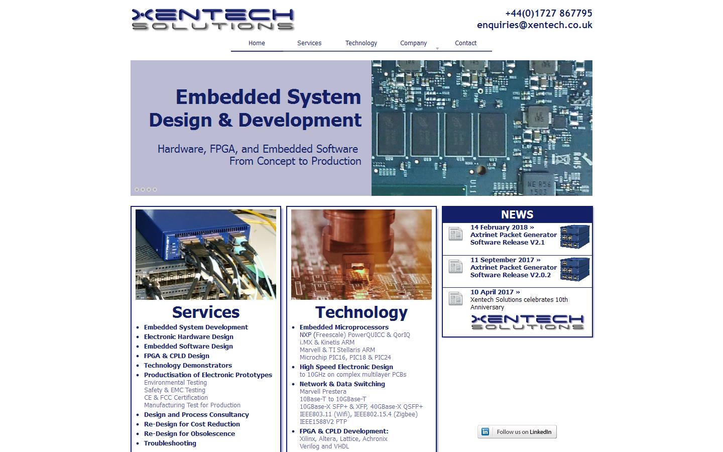 Xentech Solutions Website