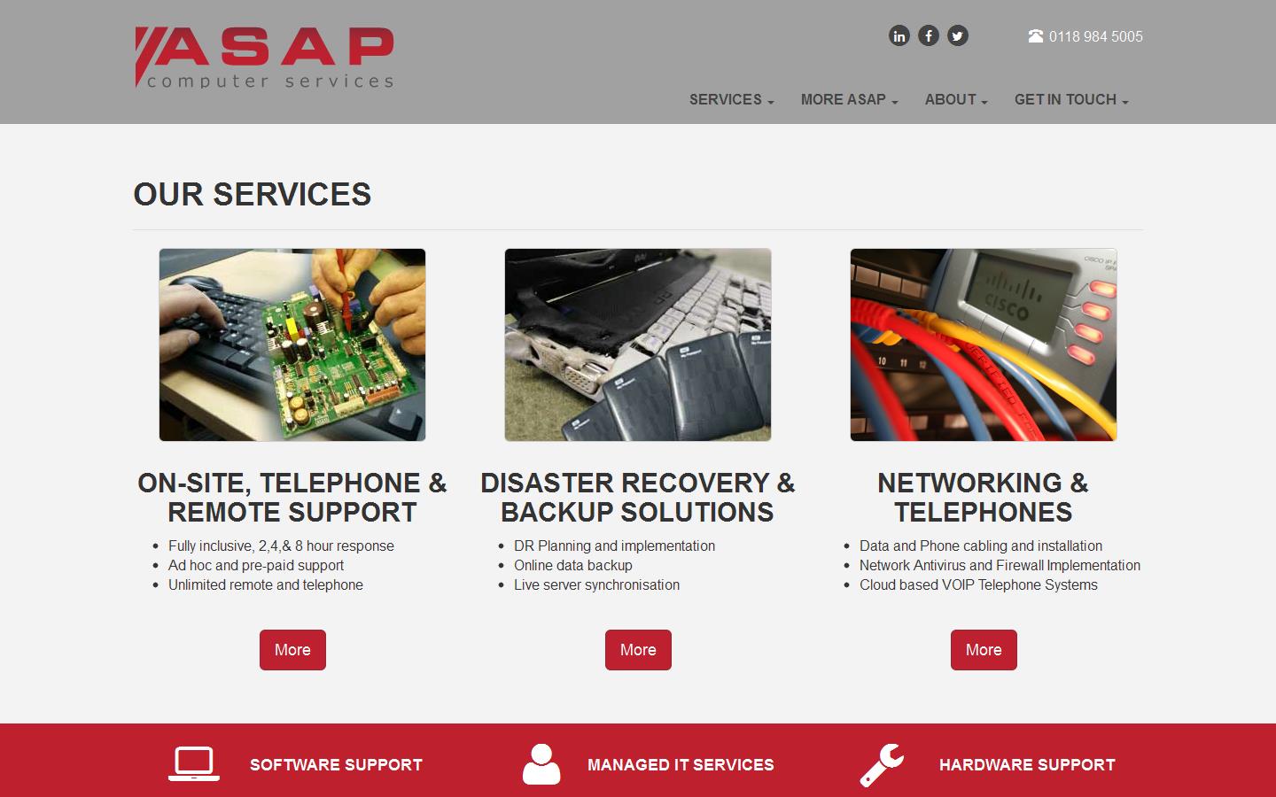 A S A P Computer Services Website