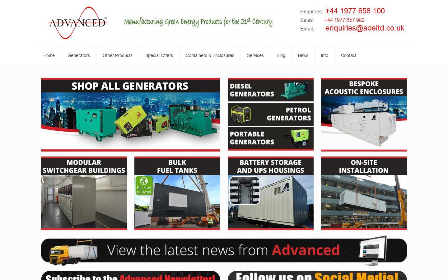 ADE Power Ltd Website